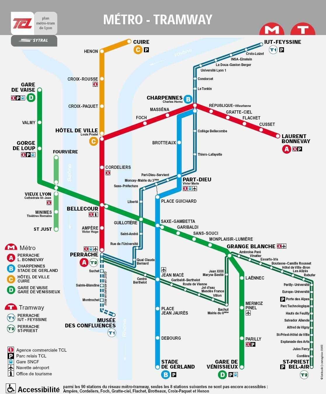 kort af Lyon ást og umhyggju