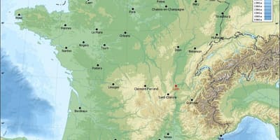 Lyon frakklandi borg kort