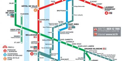 Lyon frakklandi metro kort
