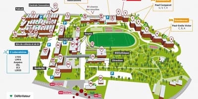 Kort af Lyon skóli
